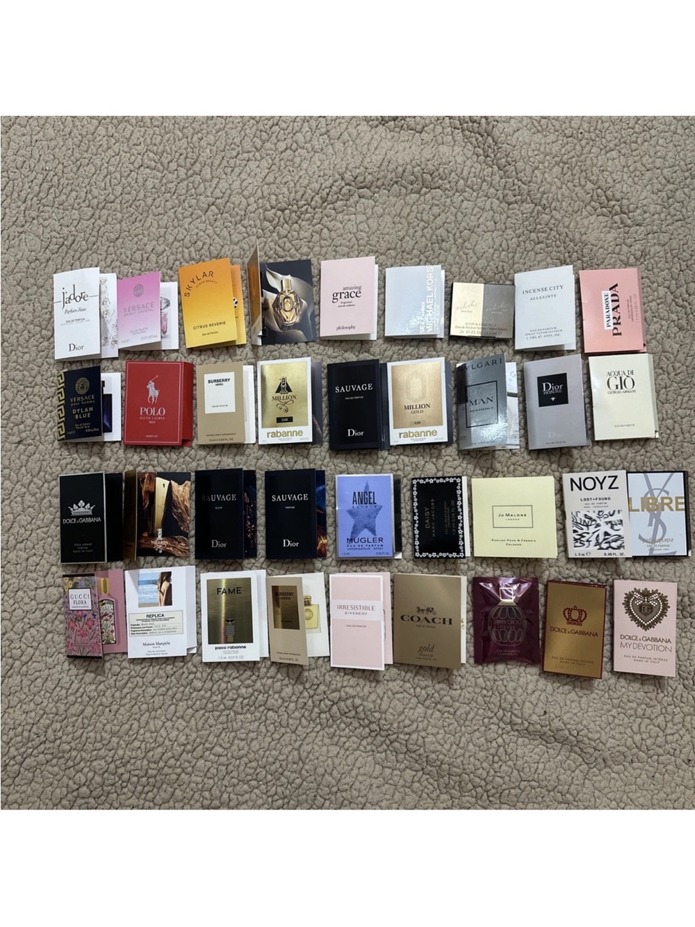 Large Men’s & Women’s Mixed Designer Fragrance Sample Lot,New